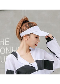 Mũ lưỡi trai nửa đầu không nóc có khóa sau - thoáng mát dành cho chị em chơi thể thao