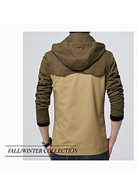 Áo Khoác Nam Kaki Phối Nón Phong Cách Hàn Quốc Cao Cấp AK38