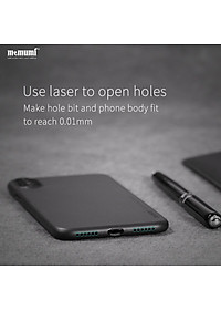 Ốp lưng nhám siêu mỏng 0.3mm cho iPhone XS Max hiệu Memumi có gờ bảo vệ camera - Hàng chính hãng