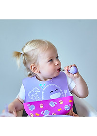 Bộ thìa nĩa tập ăn cho bé Palm Grasp Marcus & Marcus, từ 18 tháng