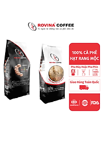 Cà Phê Arabica Cầu Đất - Pha Máy- Gói 500gr Nguyên Hạt  Mùi Hương Dịu Nhẹ Vị Cân Bằng Hoàn Hảo Rovina Coffe