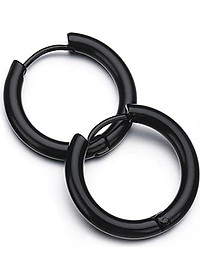 Bộ Bông tai nam inox khuyên tròn 16mm BT233 - 2 chiếc