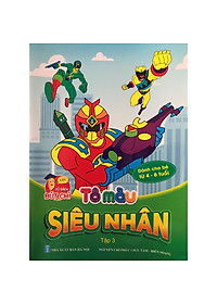 Tô màu siêu nhân tập 1,2,3,4 - bộ 4 cuốn