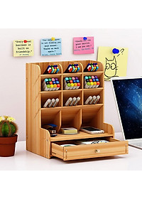 ( Xả Kho) Hộp Cắm Bút Bằng Gỗ, Kệ Bút Mini , Hộp Bút , Cắm Viết Các Loại ( Mầu ngẫu nhiên ) ( siêu tiện lợi)