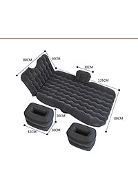 Nệm Giường hơi để xe ô tô- nệm hơi xe hơi-Đệm xe hơi vải nhung
