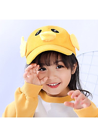 Mũ lưỡi trai vịt cho bé trai bé gái từ 1-7 tuổi vải nhung 5 màu