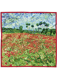 90x90cmKhăn bandana lụa quấn áo BlackPink - Khăn quàng cổ lụa vuông họa tiết tranh cổ điển Picaso