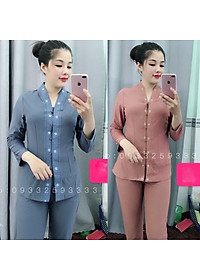 Đồ Lam Đi Chùa # Thun Bà Lai Lắc Sao # Quần Áo Nữ # Đồ Bộ Nữ