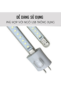 Đèn Led Thanh 8 Bóng Để Bàn Đầu Gắn Ngõ USB Dự Phòng 4W (0.5W/led) Siêu Sáng