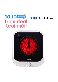Bếp hồng ngoại mini Locknlock Mini infrared cooker EJI136IVY - Phù hợp tất cả loại nồi có đường kính 14cm - Mặt bếp bằng kính - Tự động tắt - 220V, 50Hz, 1300W - Hàng chính hãng