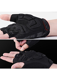 Găng tay xe đạp hở ngón, nửa ngón đệm chống sốc 2 lớp S191 thoáng khí lau mồ hôi, chống trơn trượt Cycling Mai Lee