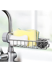 Giá Inox Đựng Lưới Rửa Bát, Cọ Xoong, Bàn Chải, Xà Bông Treo Vòi Nước Bồn Rửa Bát- Hàng Loại 1 - Chính Hãng MINIIN