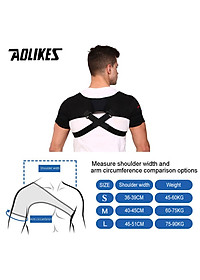 Đai cố định khớp vai đôi AOLIKES 1695 Shoulder Support