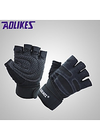 Găng Tay Tập GYM, Thể Hình Aolikes Có Quấn Cổ Tay (1 Đôi)