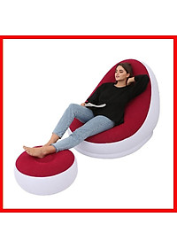 Ghế hơi tựa lưng hiện đại cao cấp đọc sách, giải trí, xem phim... Ghế hơi bọc nhung TẶNG KÈM BƠM ĐIỆN 2 CHIỀU