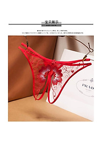 Quần Lót Mềm Giấu Đường May Phối Ren Cho Nữ - Quần lót xẻ dáy sexy - quần lót lọt khe C53