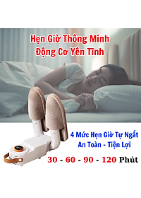 Máy Sấy Và Khử Trùng Giày có hẹn giờ Cao Cấp Làm Khô Siêu Nhanh - Loại Bỏ Khử Mùi Hôi Và Vi Khuẩn, Kiểu Dáng Nhỏ Gọn, Dễ Sử Dụng Máy Sấy Giày Dép Tất Găng Tay Mũ Bảo Hiểm Khử Khuẩn Bằng Tia UV An Toàn Tiện Dụng Thông Minh