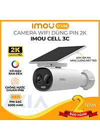 Nơi bán Camera dùng pin ngoài trời Imou Cell 3C - Độ phân giải 2K 3MP, Kèm tấm pin năng lượng mặt trời, Chống nước IP66