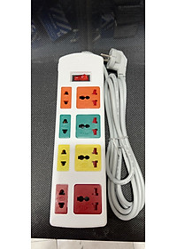 Ổ cắm điện đa năng Honjianda HJD-0448B -13A dây 3 mét hàng chính hãng màu ngẫu nhiên