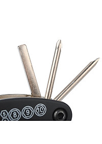 Túi Vá Săm Lốp Xe Đạp Sửa Chữa Đa Năng 10 in 1 Mini Khẩn Cấp (Bản nâng cấp có túi và Thanh nạy bằng kim loại) MaiLee