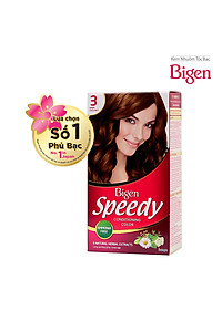Thuốc nhuộm dưỡng tóc phủ bạc thảo dược Bigen Speedy Thương hiệu Nhật Bản 80ml dạng kem 