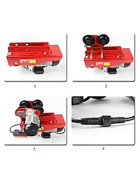 Bộ Tời Điện Kèm Rùa ABG PA600 (300/600Kg) 30 Mét - Giúp Máy Tời Treo Nâng Hạ Vật Nặng Dễ Dàng Trong Nhà Xưởng Công Nghiệp Và Đời Sống, Nâng Kéo Linh Hoạt, Hiệu Quả Cao - Hàng Chính Hãng