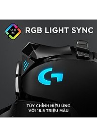 Chuột game hiệu suất cao Logitech G502 Hero RGB Lightsync - Hàng chính hãng