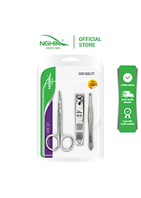Combo 3 Sản Phẩm (Kéo Cắt Tỉa Lông Mày - Bấm Móng - Nhíp) KỀM NGHĨA CB.3-003