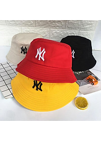 Mũ bucket nam nữ nón tai bèo họa tiết chữ NY 2 mặt vành tròn Nhiều Màu Phong Cách Ulzzang Unisex