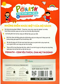 Bộ Pomath - Toán Tư Duy Cho Trẻ Em 8 - 9 Tuổi (Tập 1 + 2) (Bộ 2 Tập)