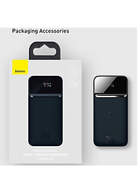 Pin dự phòng sạc nhanh không dây tích hợp nam châm Baseus Magnetic Wireless Quick Charging Power Bank (10000mAh, USB + Type C, QC/ PD 20W Quick Charge, ) - Hàng Chính Hãng 