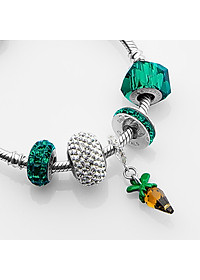 Lắc Tay Tropicana Phối Charm Swarovski Pha Lê Cà Rốt 5 Size