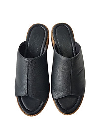 Dép Cao Gót Nữ BIGGBEN Da Bò Cao 4 Phân DCG61