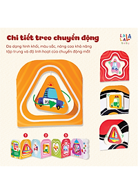 Sách âm thanh Lalalook đồ chơi kích thích thị giác não bộ phát triển cho bé sơ sinh Lalala baby