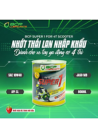 [MUA 2 TẶNG 1] Nhớt xe tay ga 0.8L JASO MA2-  Công thức cải tiến - mùi dâu, màu đỏ - Tặng nhớt lap xe ga