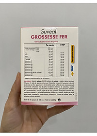  Suvéal Grossesse - Fer: Vitamin Tổng Hợp Cho Bà Bầu Cao Cấp Từ Pháp, Bổ Sung Đầy Đủ Vitamin Khoáng Chất, Ngăn Ngừa Dị Tật Thai Nhi, Tiền Sản Giật Và Tiểu Đường Thai Kỳ, Không Gây Táo Bón