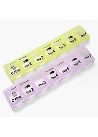 Combo 3 hộp chia thuốc 7 ngày cao cấp tiện dụng (cỡ lớn)