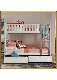 Giường Tầng Unit Có Hộc Kéo (1m2) (Nâu)