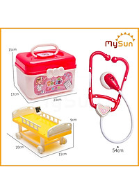 Bộ đồ chơi bác sĩ sỹ cho bé gái trai khám bệnh răng nha khoa cao cấp - Áo bác sĩ y tá hướng nghiệp MySun