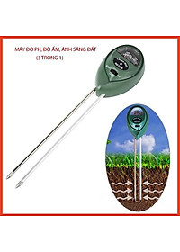 Máy đo ph đất, đo độ ẩm, đo ánh sáng đa năng