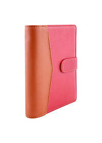 Bóp Sổ 6 Còng Da  Nhỏ  2 Màu (160 Trang) Uyên Loan - Màu Ngẫu Nhiên