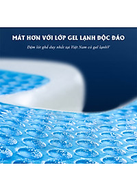 Đệm ngồi ghế văn phòng chống đau xương cụt, ê mông, thâm mông, xệ mông cho dân văn phòng, lái xe, học sinh - Thương hiệu EMA - Loại cao cấp có gel tản nhiệt