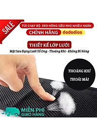 Túi Đeo Bụng Chạy Bộ dododios Chống Nước, Túi Đeo Hông Đựng Điện Thoại Có Ngăn Để Chai Nước Tập Thể Dục - Hàng chính hãng dododios