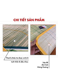 Chiếu trúc Tây Bắc , chiếu tăm tre 1m2 1m6 1m8 mát mịn ngày hè