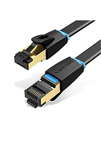 Dây cáp mạng dẹt Ethernet/RJ45/LAN Vention Cat 8 FTP đúc sẵn 2 đầu, dài 1m đến 5m - Hàng chính hãng