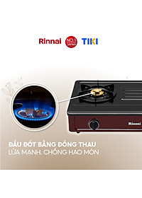 Bếp gas dương Rinnai RV-B274SR(EB) mặt bếp men và kiềng bếp men - Hàng chính hãng.