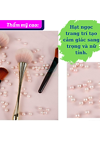 Hộp Đựng Cọ Trang Điểm Ngọc Trai Acrylic- Hộp Cọ Trong Suốt Sang Trọng- Lọ Đựng Cọ Kèm Hạt Trang Trí 3D- Hộp Makeup Brush Holder Cao Cấp- Hộp Đựng Cọ Trang Điểm Hạt Ngọc Tinh Tế