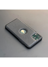 Ốp lưng da cao cấp dành cho iPhone 11 Pro Max - Màu đen