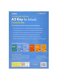 Sách Cambridge English Qualification A2 Key for School - 8 Practice Tests (Quét mã MP3 để nghe file)