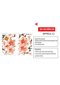 Decal dán tường ĐỖ QUYÊN AZALEA 3D CH2003 (170 x 110 cm)